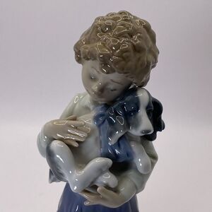 Lladro Mint My Buddy Boy w/ Dog 1989 Collectors‎ Society #7609 Retired
